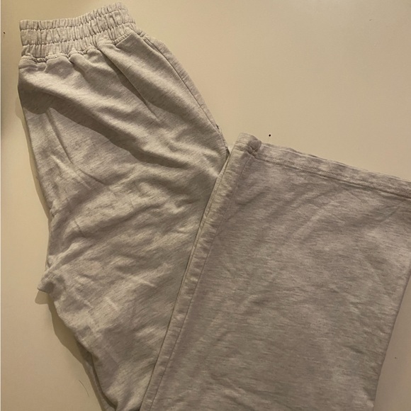 Misguided high waisted wide legged grey lounge pant - Picture 1 of 2